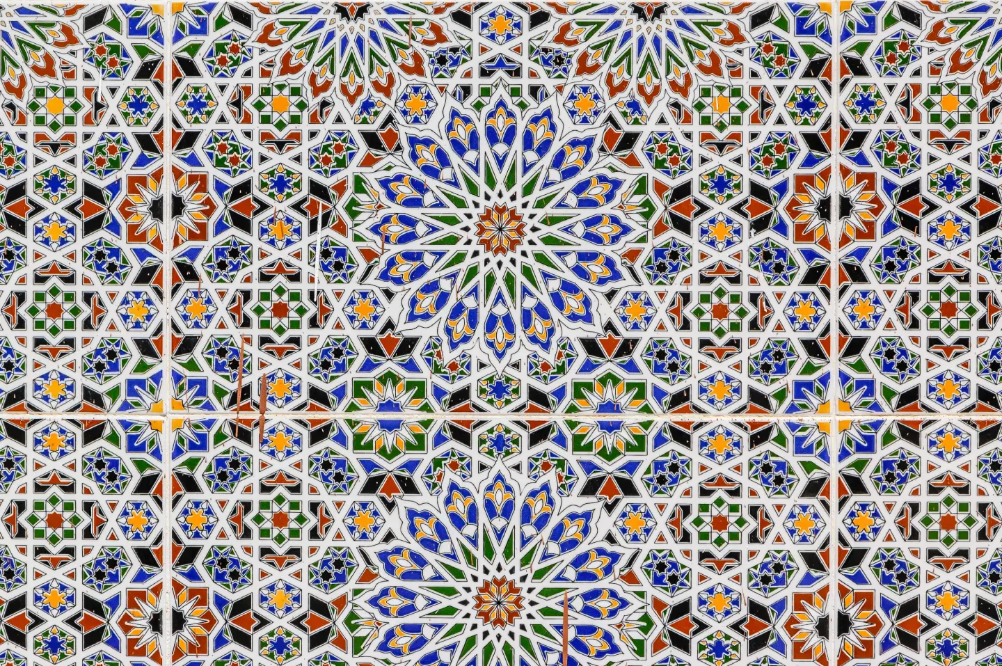 colorful creamic tiles pattern
